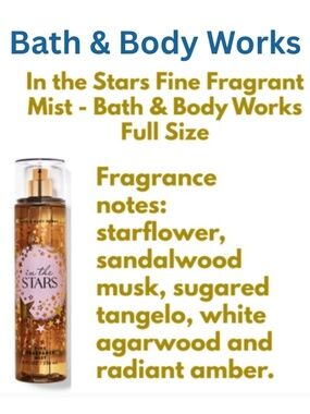 In the Stars Fine Fragrant Mist - Bath & Body Works  - Full Size